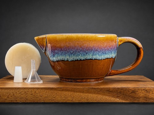 Shaving soap scuttle blue - shaving, scuttle,