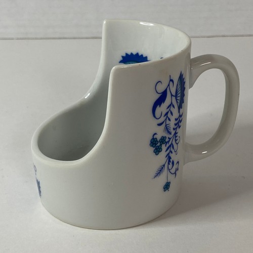 Vintage blue onion ceramic - onion,