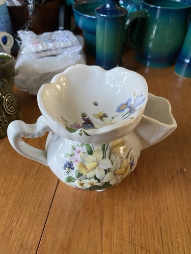 Vintage floral ceramic - floral,
